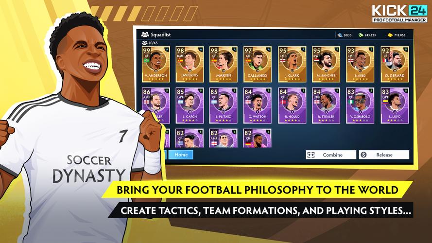 KICK 24: Pro Football Manager Screenshot 1
