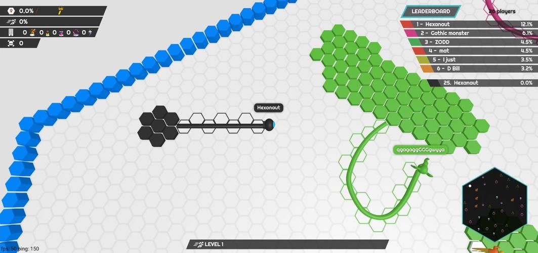 hexanaut.io ảnh chụp màn hình 1