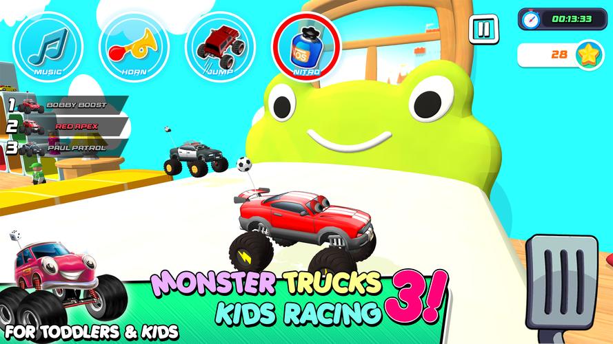 Monster Trucks Game for Kids 3 Captura de pantalla 1