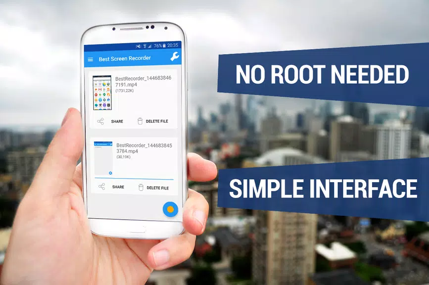 REC HD Screen Recorder No-Root captura de pantalla 