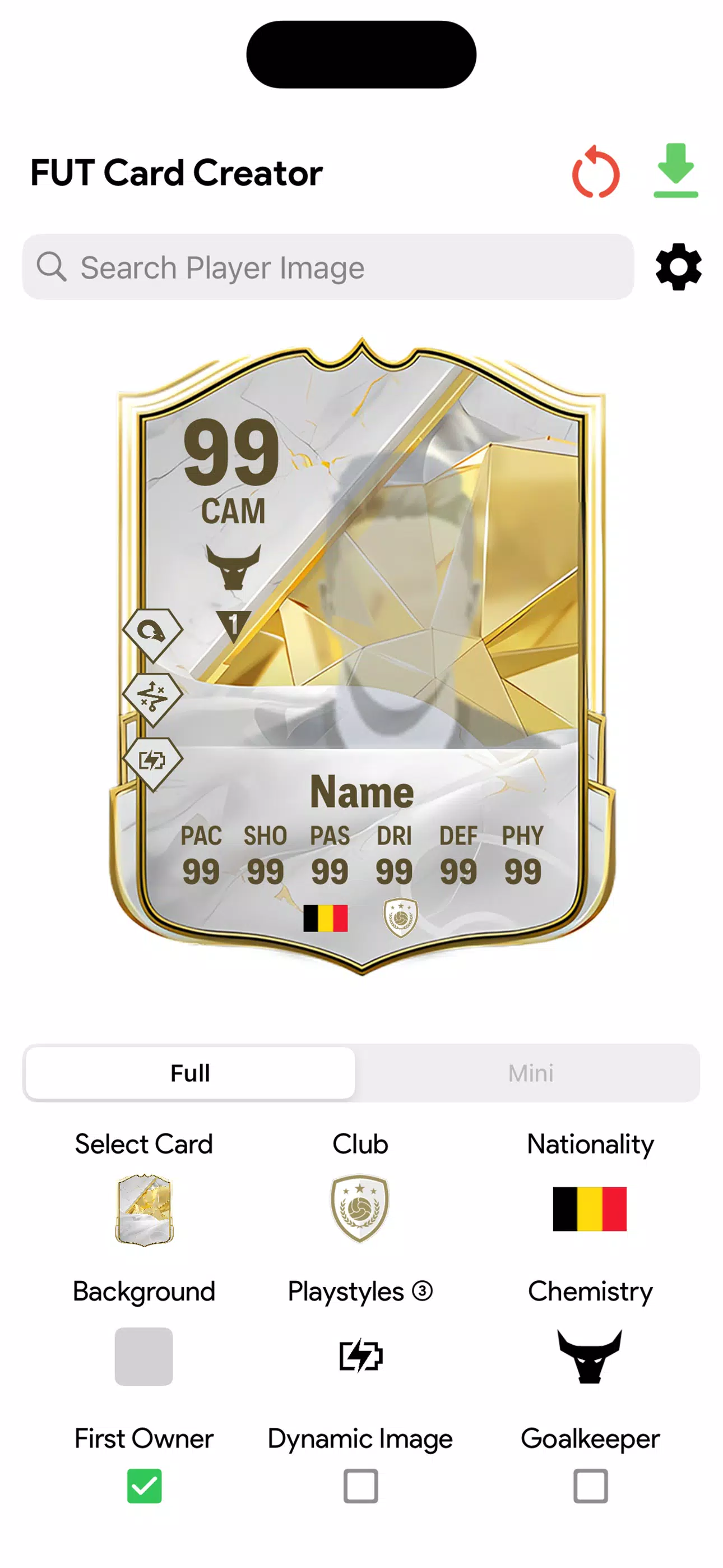 FC Card Creator 25 captura de pantalla 