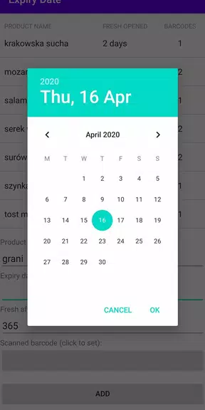 Expiry Date ekran görüntüsü 3