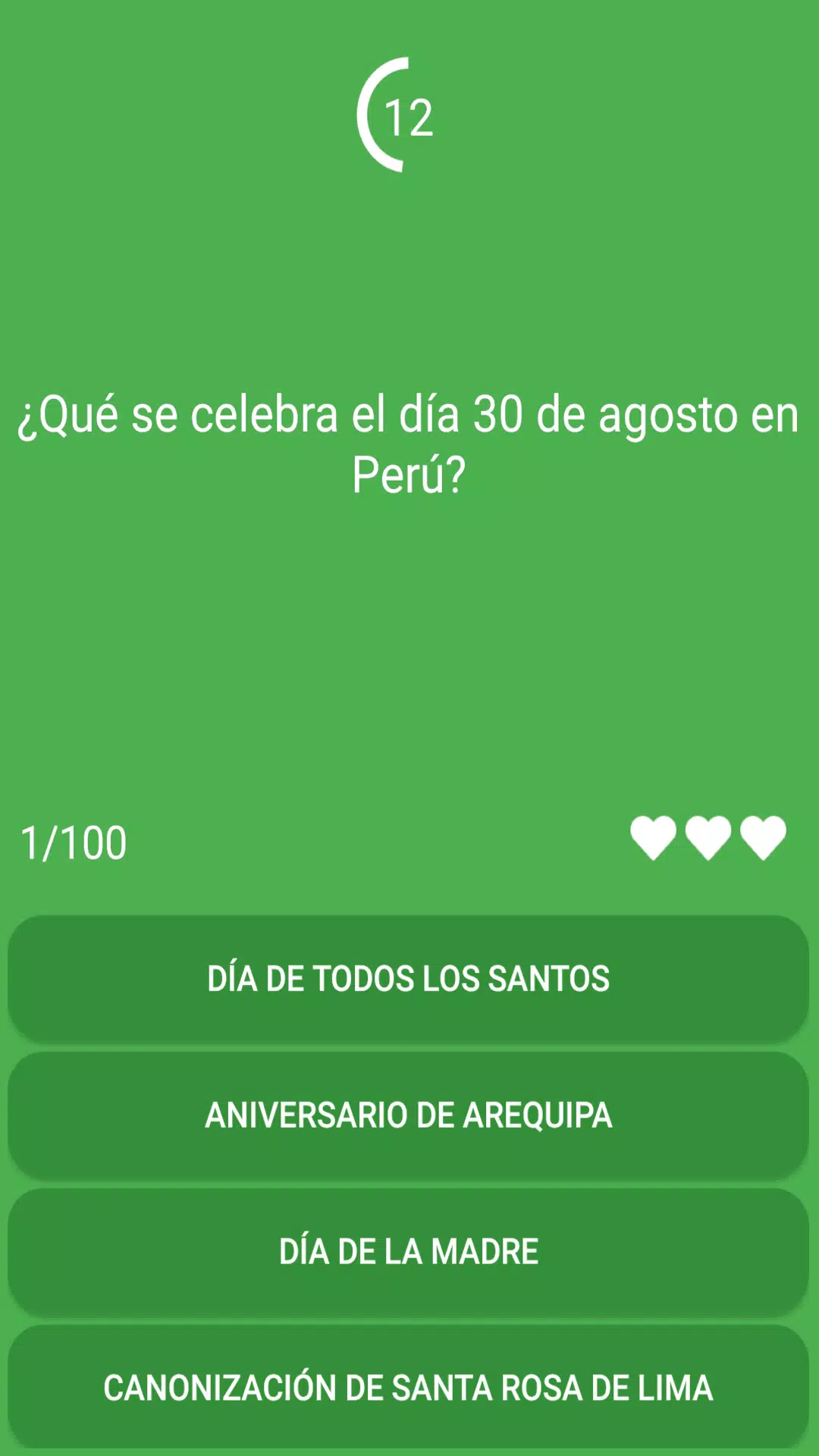 Test: ¿Cuánto sabes de Perú? screenshot 2