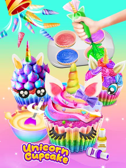 Cupcake Maker: Unicorn Cupcake ဖန်သားပြင်ဓာတ်ပုံ 3