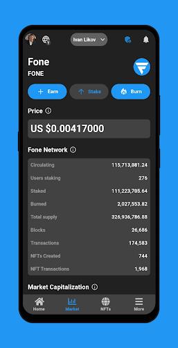 Screenshot Fone Network AI, Earning, NFTs 2