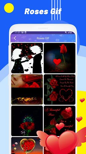 Love Heart Sticker - Emoji GIF ဖန်သားပြင်ဓာတ်ပုံ 4