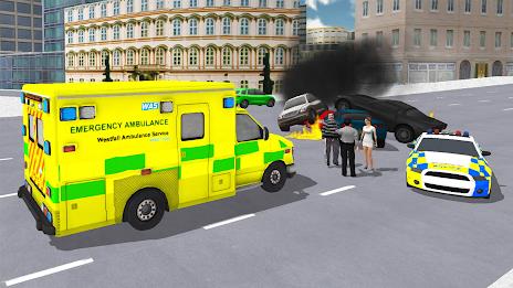 Ambulance Simulator Car Driver Captura de pantalla 4