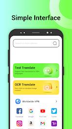 100+ browser & translator VPN Screenshot 1