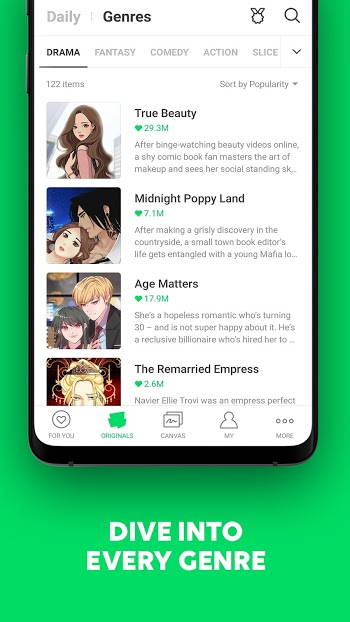 Webtoon Mod ဖန်သားပြင်ဓာတ်ပုံ 2