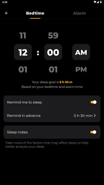 Sleep Tracker Capture d'écran 1