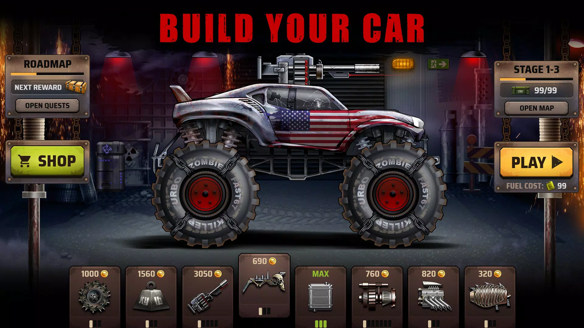 Zombie Hill Racing screenshot 1