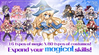 Magical Girl: Idle Pixel Hero स्क्रीनशॉट 2