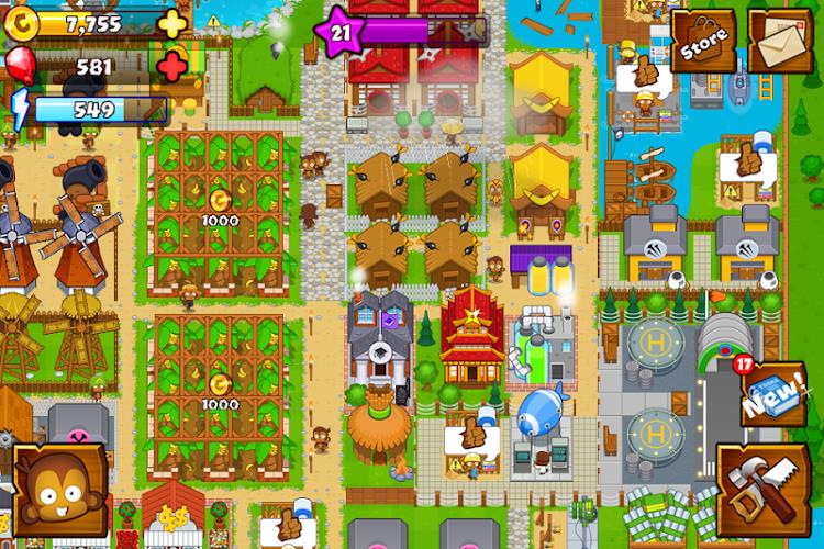 Bloons Monkey City ảnh chụp màn hình 1