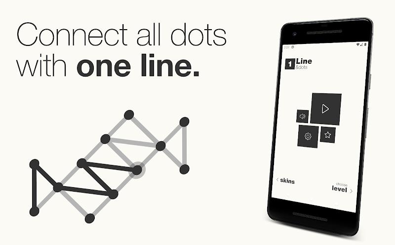 1Line & dots. Puzzle game.应用截图第1张