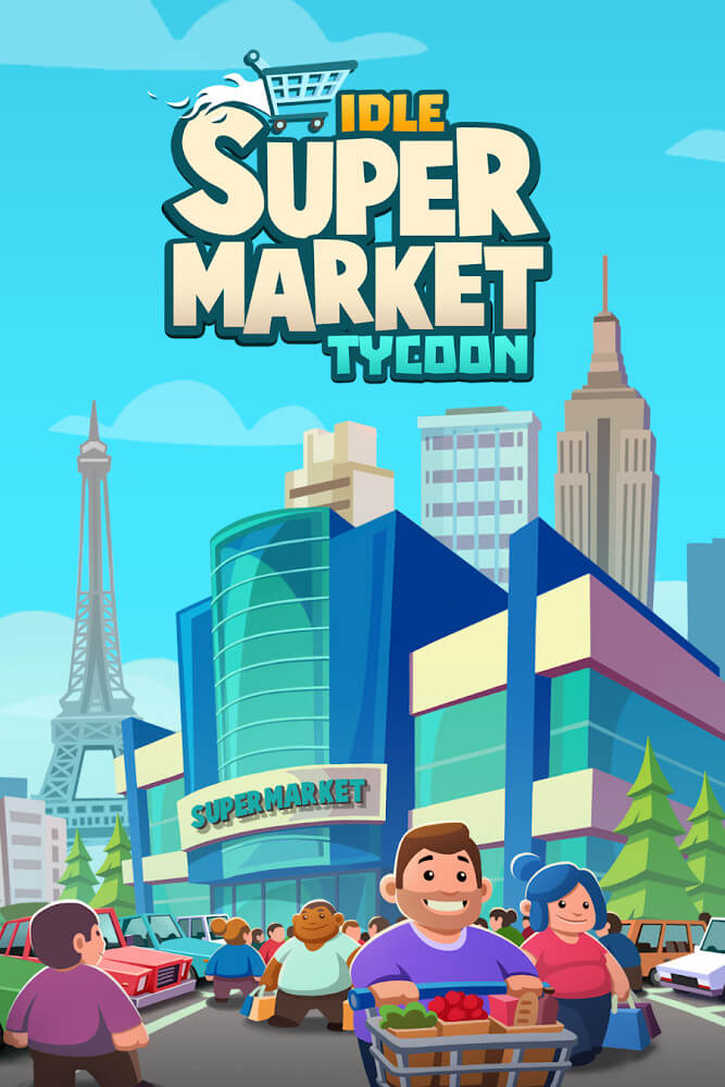 Idle Supermarket Tycoon Mod captura de pantalla 