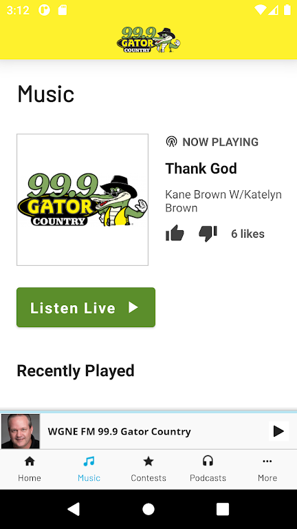 99.9 Gator Country экрана 1