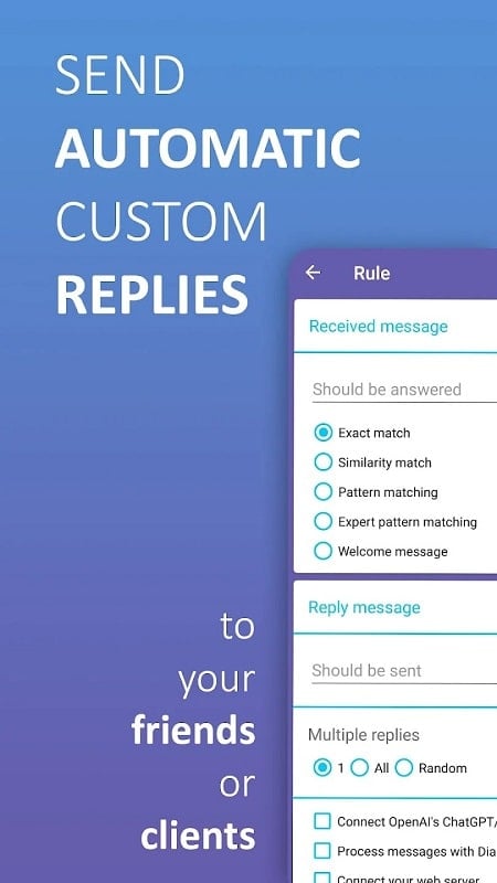 AutoResponder for VB экрана 1