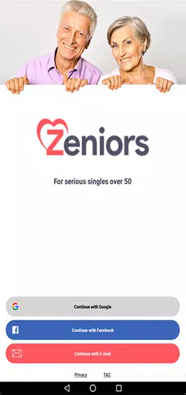 Zeniors - Citas para solteros captura de pantalla 