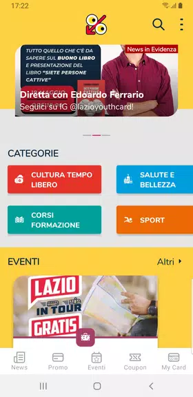 LAZIO YOUth CARD Screenshot 1