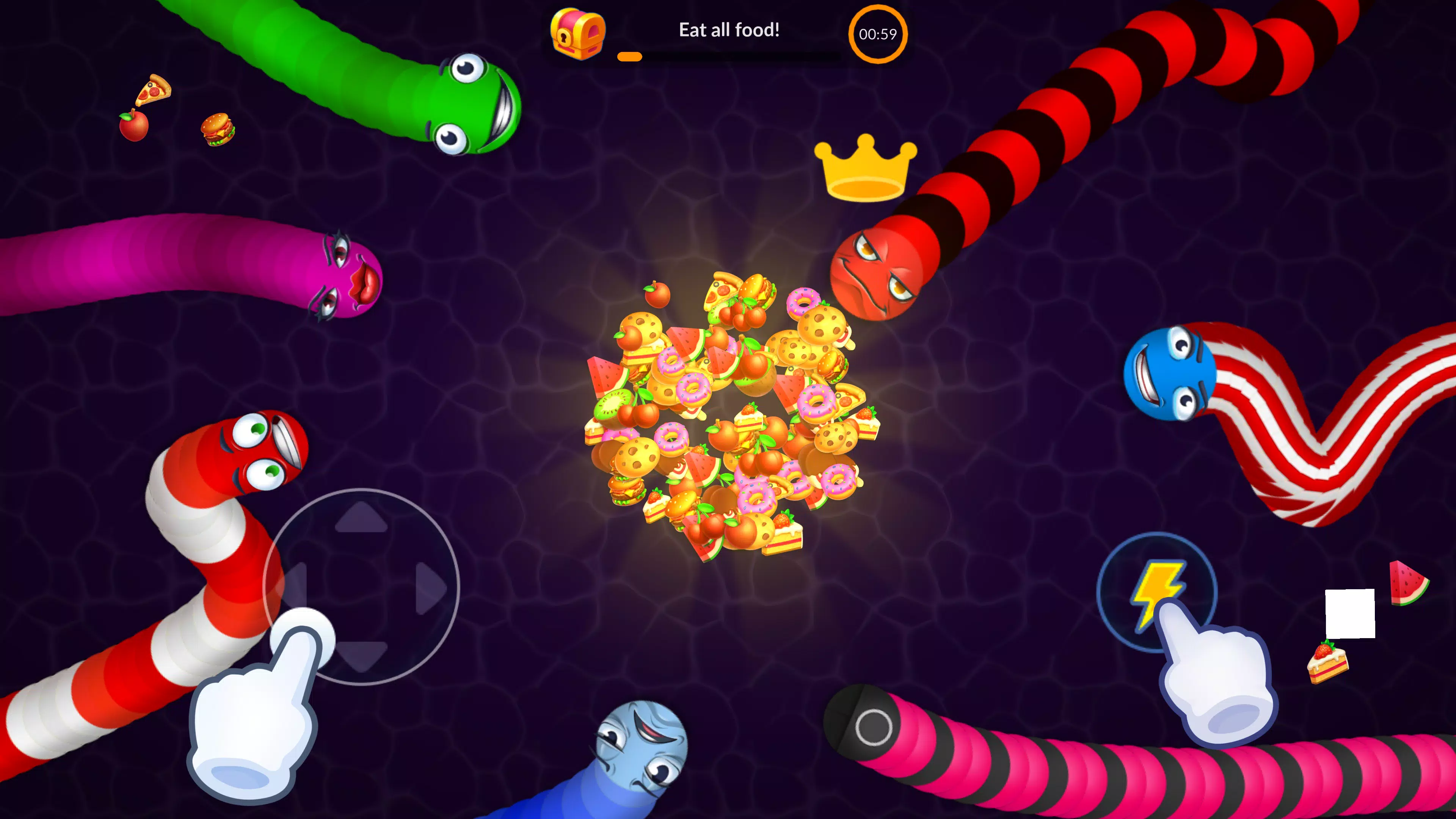 Snake Worms .io: Fun Game Zone экрана 4