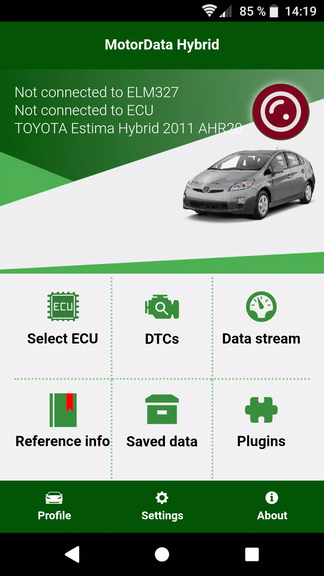 Doctor Hybrid ELM OBD2 scanner स्क्रीनशॉट 1