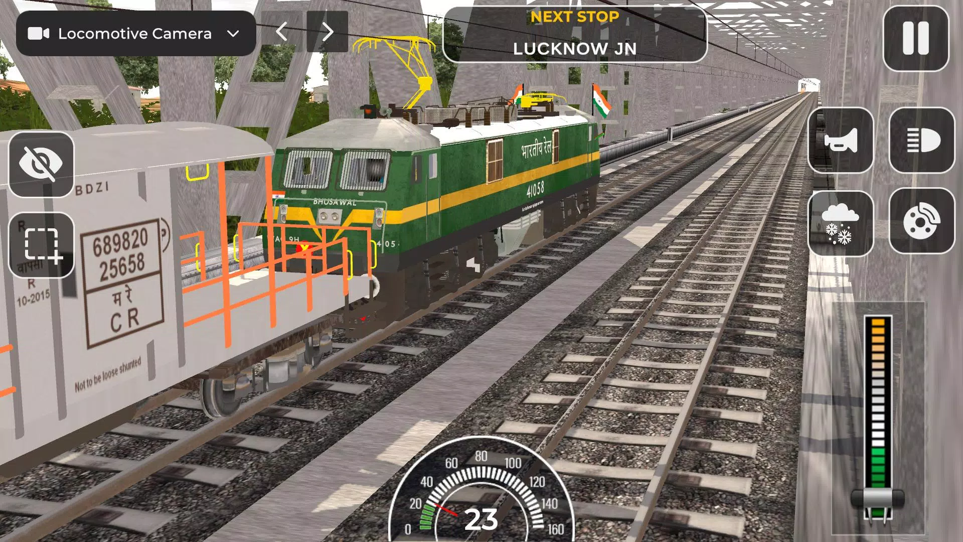 Indian Railway Train Simulator ဖန်သားပြင်ဓာတ်ပုံ 1