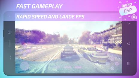 Rapid Emulator for PSP Games ဖန်သားပြင်ဓာတ်ပုံ 1