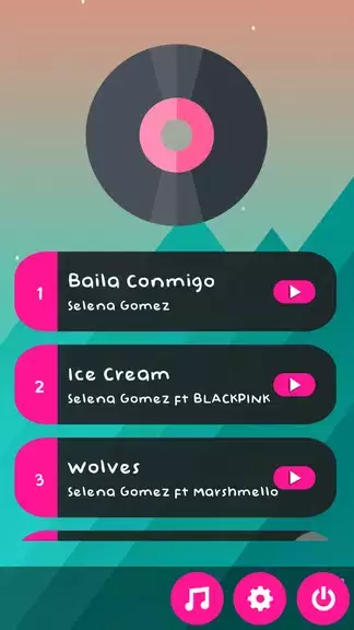 Selena Gomez Piano Tiles Game ekran görüntüsü 1