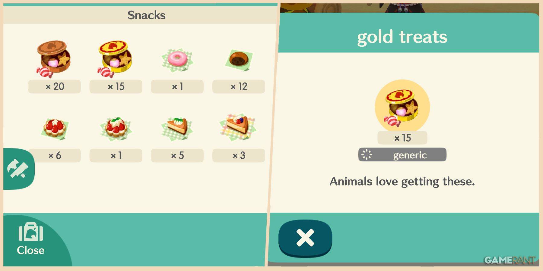 Animal Crossing: Farm Wesentliche Snacks leicht!