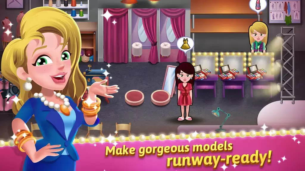 Model Salon Dash: Fashion Game ảnh chụp màn hình 1