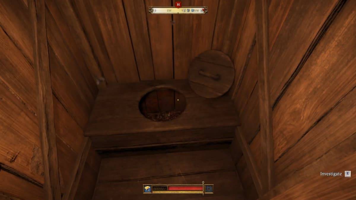Henry récupérant la clé du Trésor royal de la dépendance du royaume Come: Deliverance 2