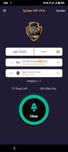 Spider VIP VPN ဖန်သားပြင်ဓာတ်ပုံ 1