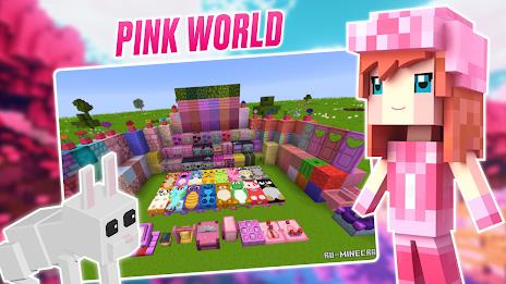 Kawaii Pink Minecraft Mod 2024 ဖန်သားပြင်ဓာတ်ပုံ 3