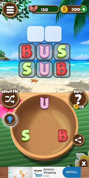 Word Beach: Wortsuchspiele Screenshot 1