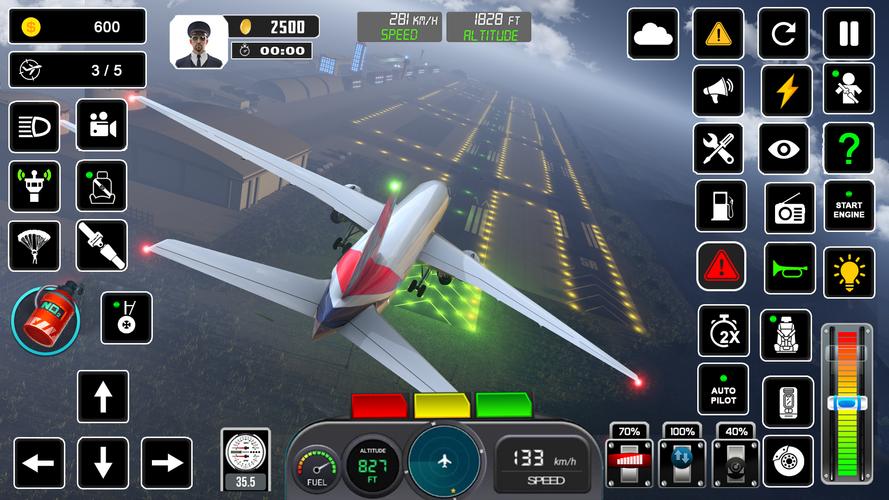 Pilot Flight Simulator Games экрана 3
