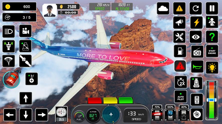 Pilot Flight Simulator Games экрана 4