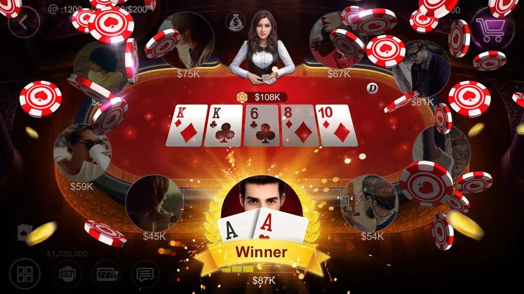 ไพ่เท็กซัสฉบับมือโปรไทย HD – Artrix Poker ekran görüntüsü 1