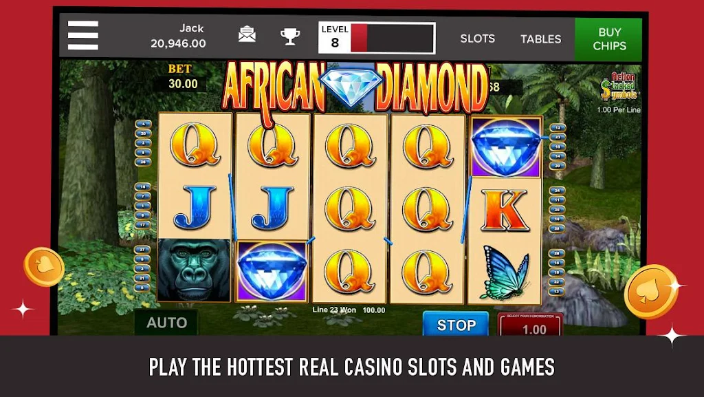 PlayJACK Slots captura de pantalla 