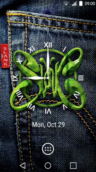 Slank Clock Widget zrzut ekranu 1