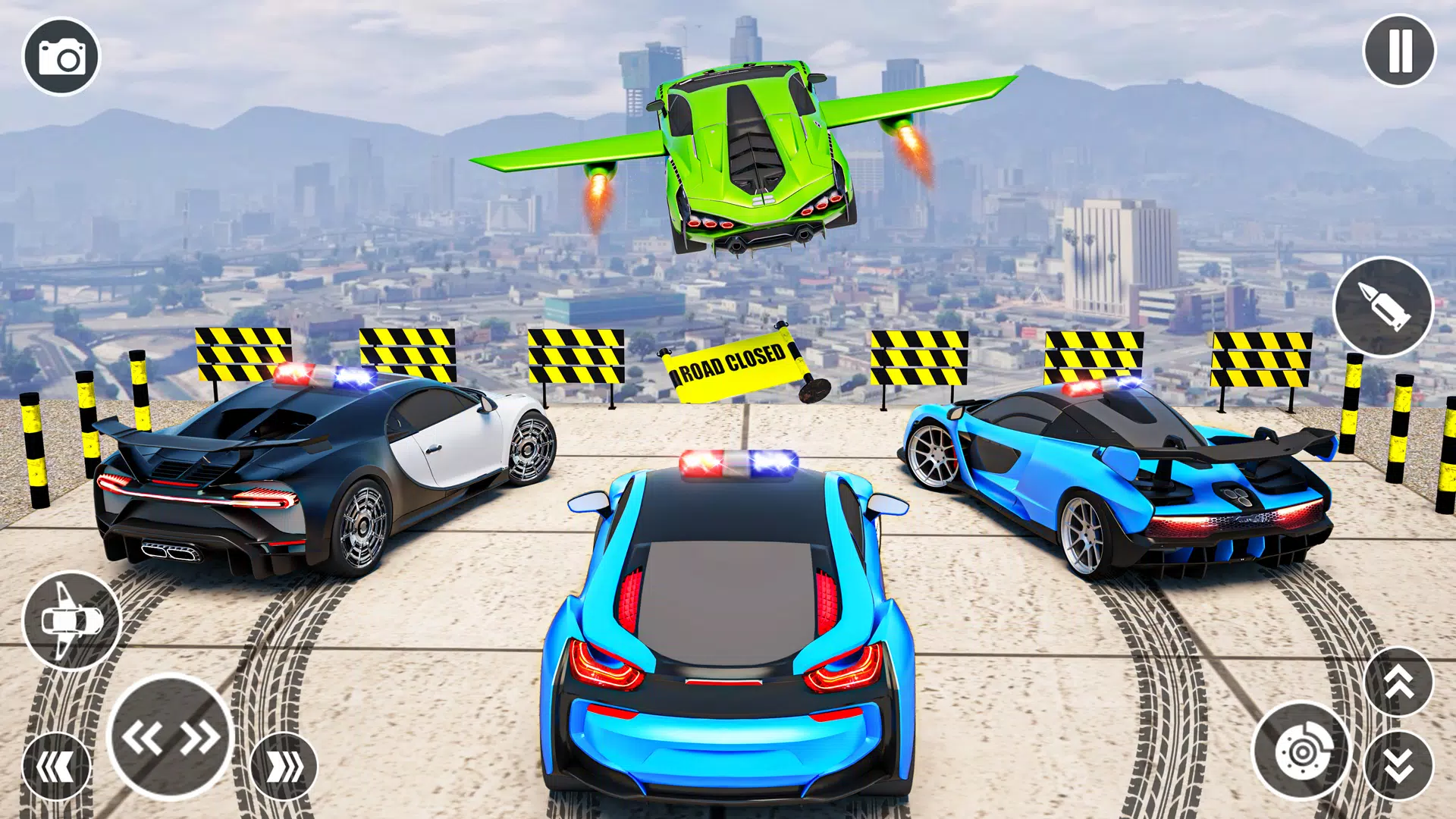 Flying Car Robot Shooting Game screenshot 2