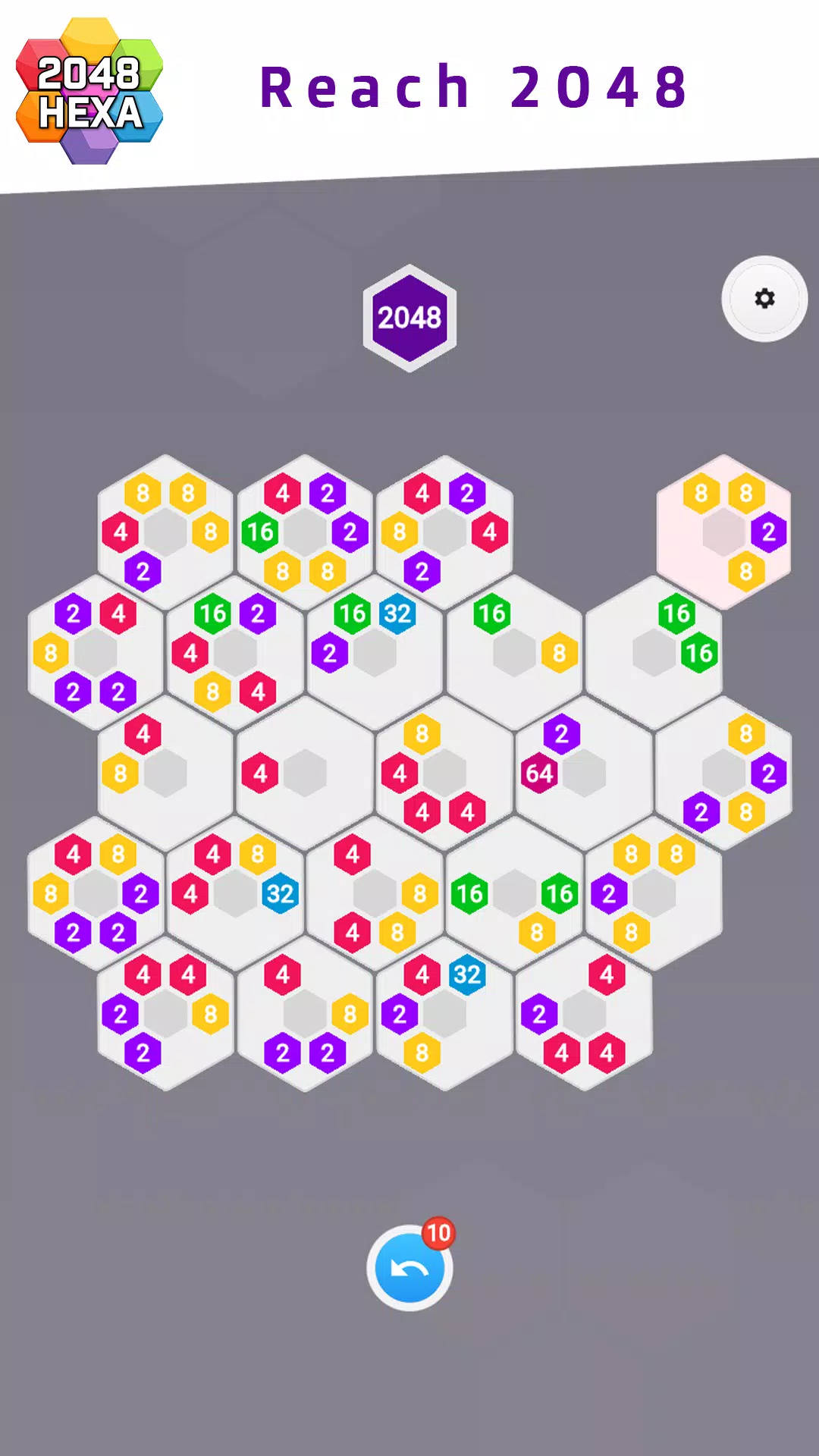 2048 Hexa ဖန်သားပြင်ဓာတ်ပုံ 2