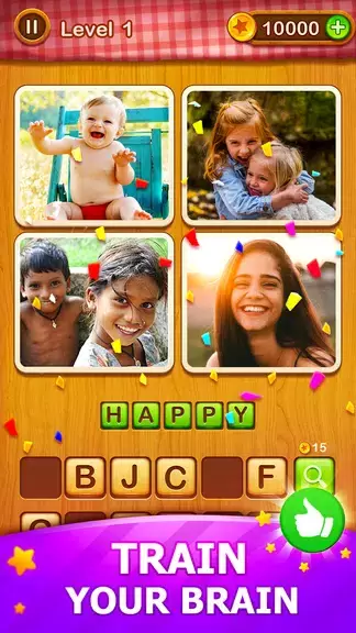 4 Pics Guess Word -Puzzle Game ảnh chụp màn hình 1