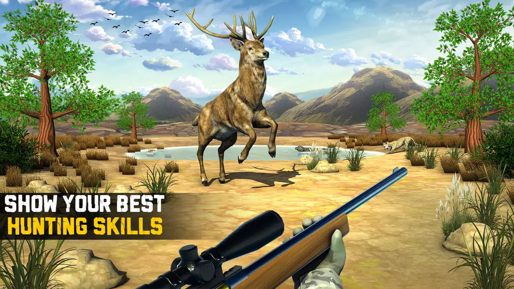 Wild Animal Hunting 3D Offline ဖန်သားပြင်ဓာတ်ပုံ 2