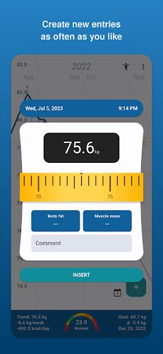 Libra Weight Manager экрана 2