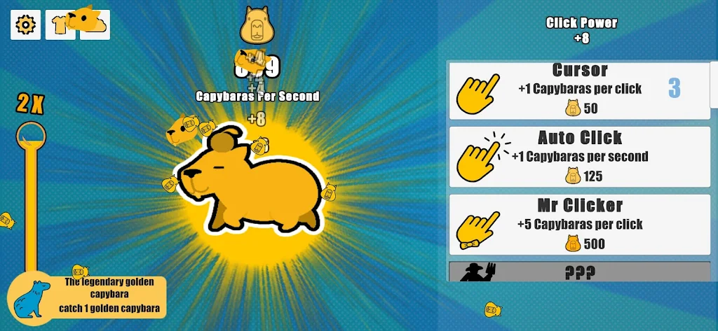 Capybara Clicker zrzut ekranu 2