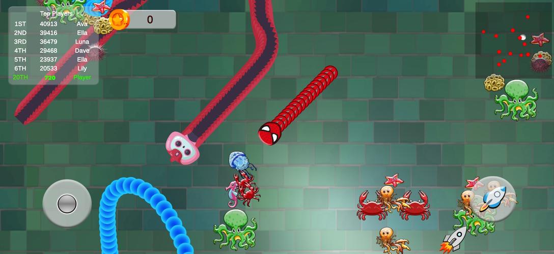 Snake Zone.io Slither Worm应用截图第2张