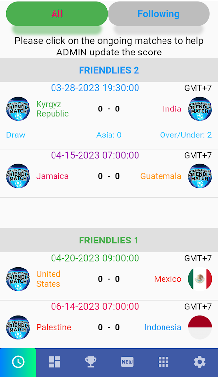 Friendly Matches 2024 स्क्रीनशॉट 1