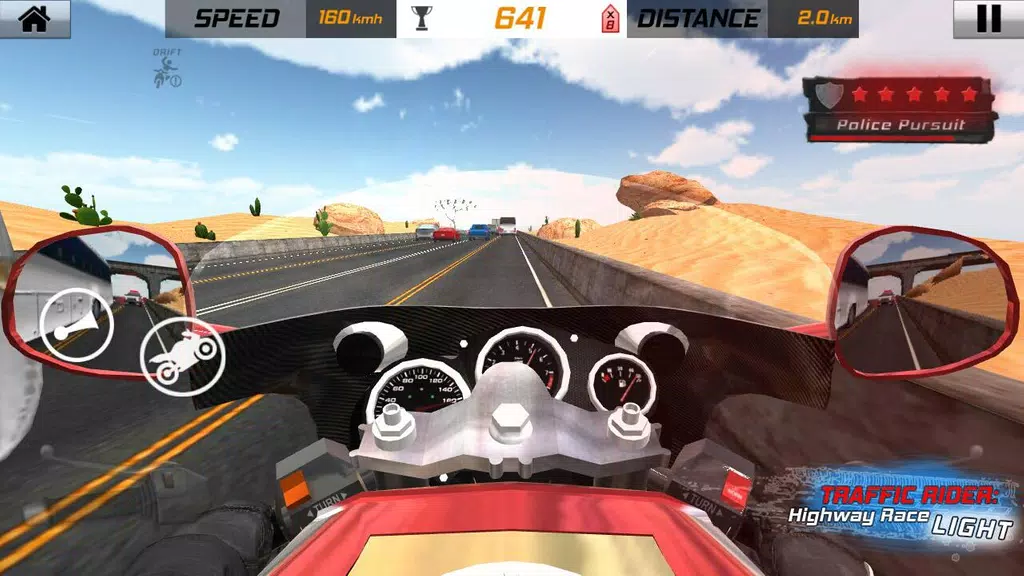 Traffic Rider: Highway Race Li Captura de tela 1