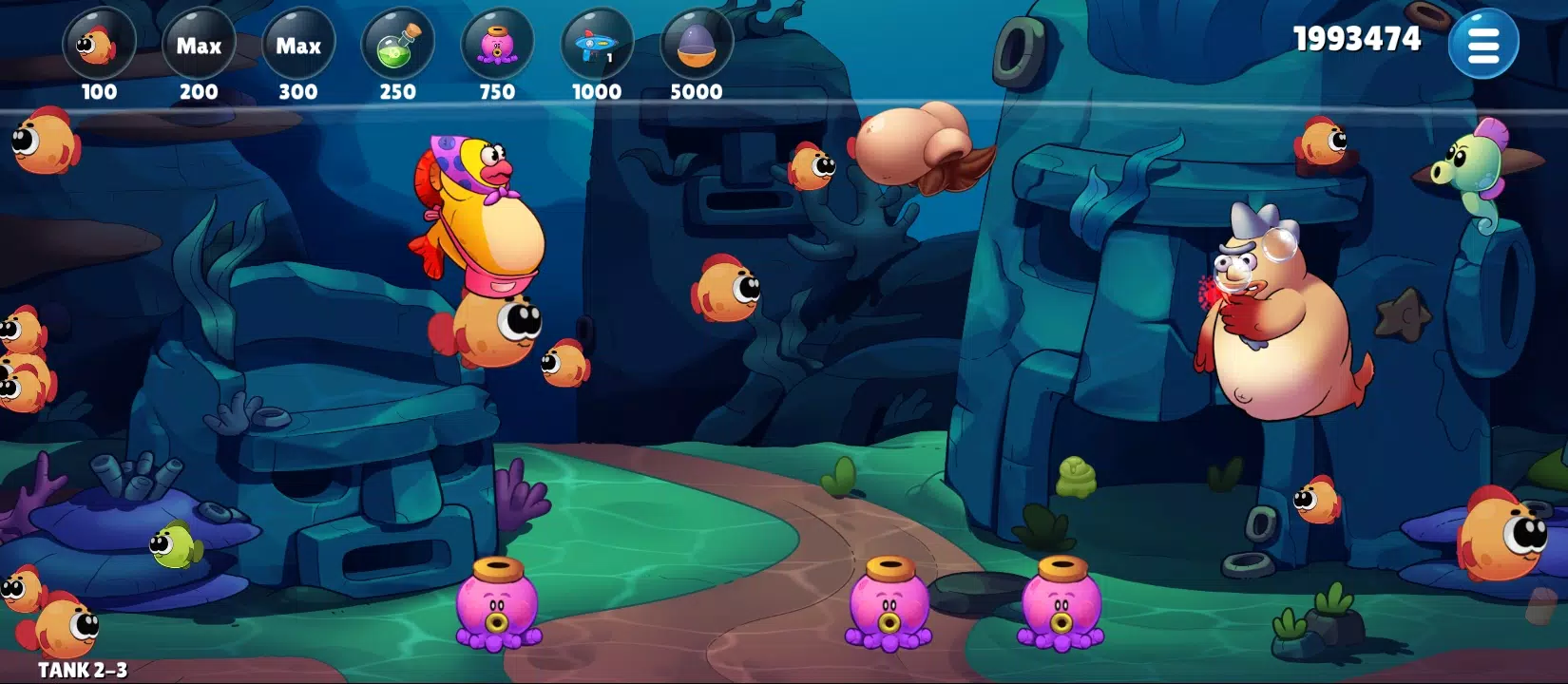 Insaniquarium Deluxe Evolution Screenshot 2