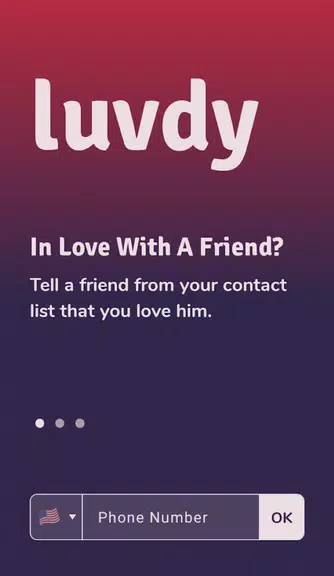 luvdy - Anonymous Dating Among Friends স্ক্রিনশট 1